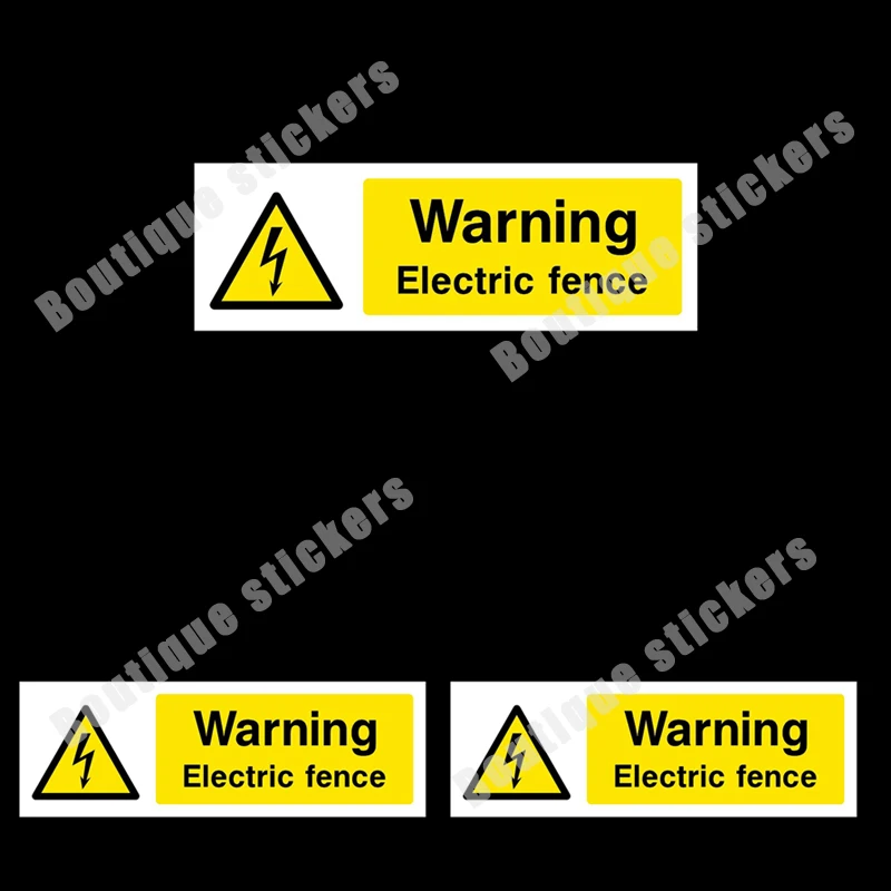 3X Electric Fence Logo Sticker Reminder Sticker Practical Decal Covering Scratches, Waterproof and Sunscreen Remind Everyone
3X Electric Fence Logo Sticker Reminder Sticker Practical Decal Covering Scratches, Waterproof and Sunscreen Remind Everyone