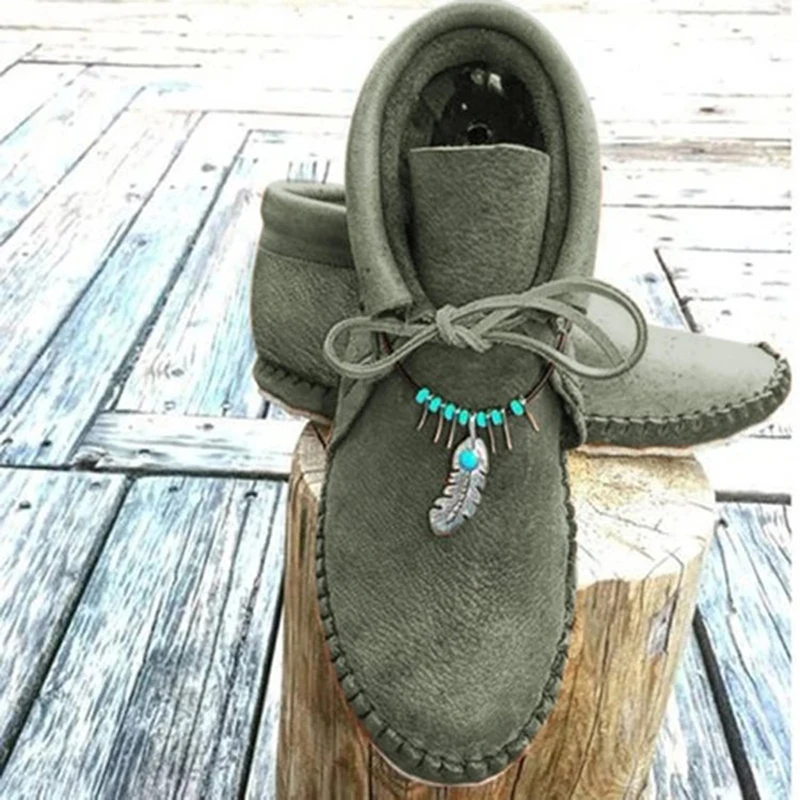 New Pu Leather Women Boots Sewing Flat Lace-Up Women Ankle Boots Autumn Fashion Retro Ankle Pendant Short Boots Woman Shoes
New Pu Leather Women Boots Sewing Flat Lace-Up Women Ankle Boots Autumn Fashion Retro Ankle Pendant Short Boots Woman Shoes