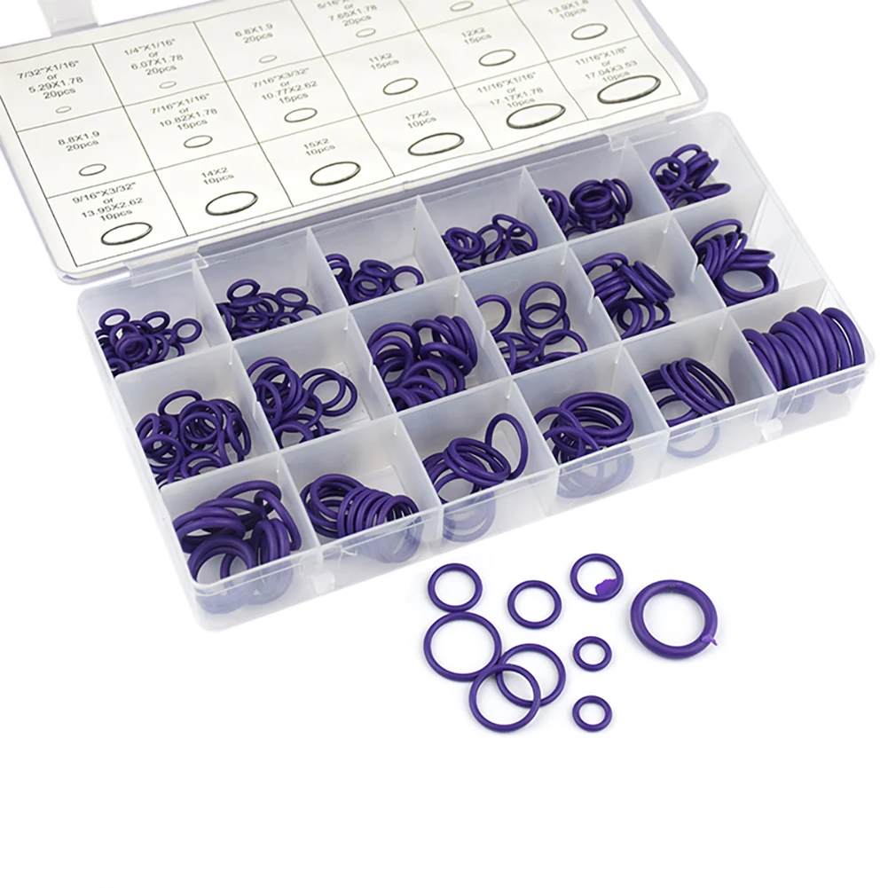 Dropshipping 225pcs 18 Sizes Rubber O Ring Assortment Automobile Air-Conditioning Compressor Rubber Sealing Ring Repair Tools
Dropshipping 225pcs 18 Sizes Rubber O Ring Assortment Automobile Air-Conditioning Compressor Rubber Sealing Ring Repair Tools
