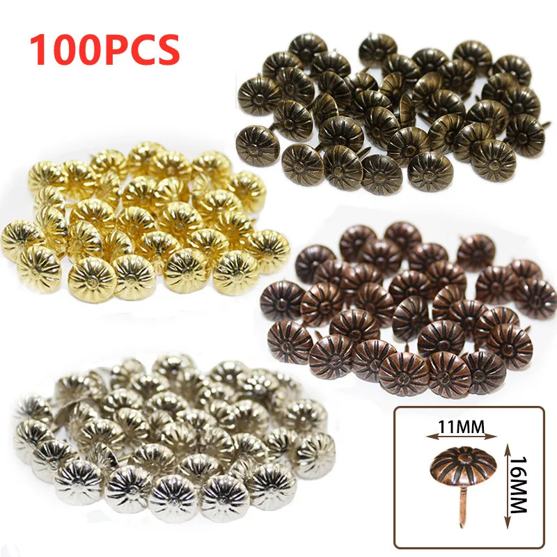 100pcs vintage Decorative Nails Jewelry Gift Wine Case Box Sofa Decorative Tack Stud Pushpin Doornail Hardware Furniture tool
100pcs vintage Decorative Nails Jewelry Gift Wine Case Box Sofa Decorative Tack Stud Pushpin Doornail Hardware Furniture tool