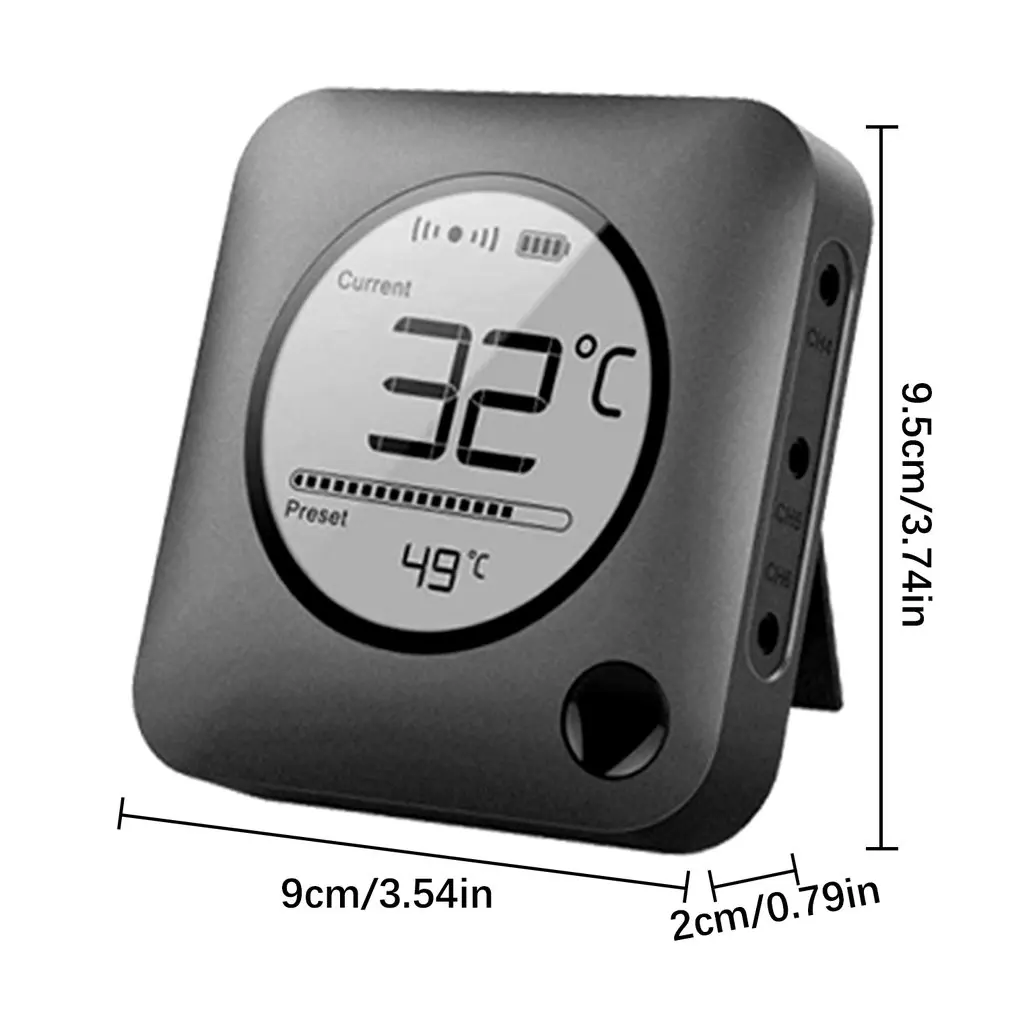 Wireless Digital Barbecue Thermometer With Temperature Probe LCD Display Fast And Accurate Food Thermometer Connect mobile phone
Wireless Digital Barbecue Thermometer With Temperature Probe LCD Display Fast And Accurate Food Thermometer Connect mobile phone