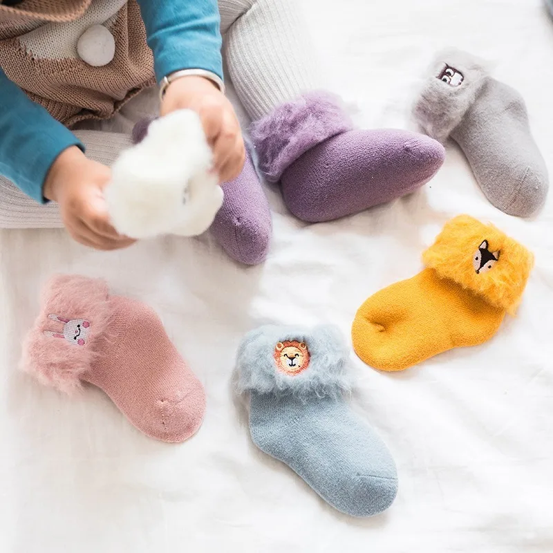 Winter Thick Terry Baby Socks Warm Newborn Cotton Cartoon Embroidery Boys Girls Cute Toddler Socks Solid Color Woolen Socks 0-3Y
Winter Thick Terry Baby Socks Warm Newborn Cotton Cartoon Embroidery Boys Girls Cute Toddler Socks Solid Color Woolen Socks 0-3Y