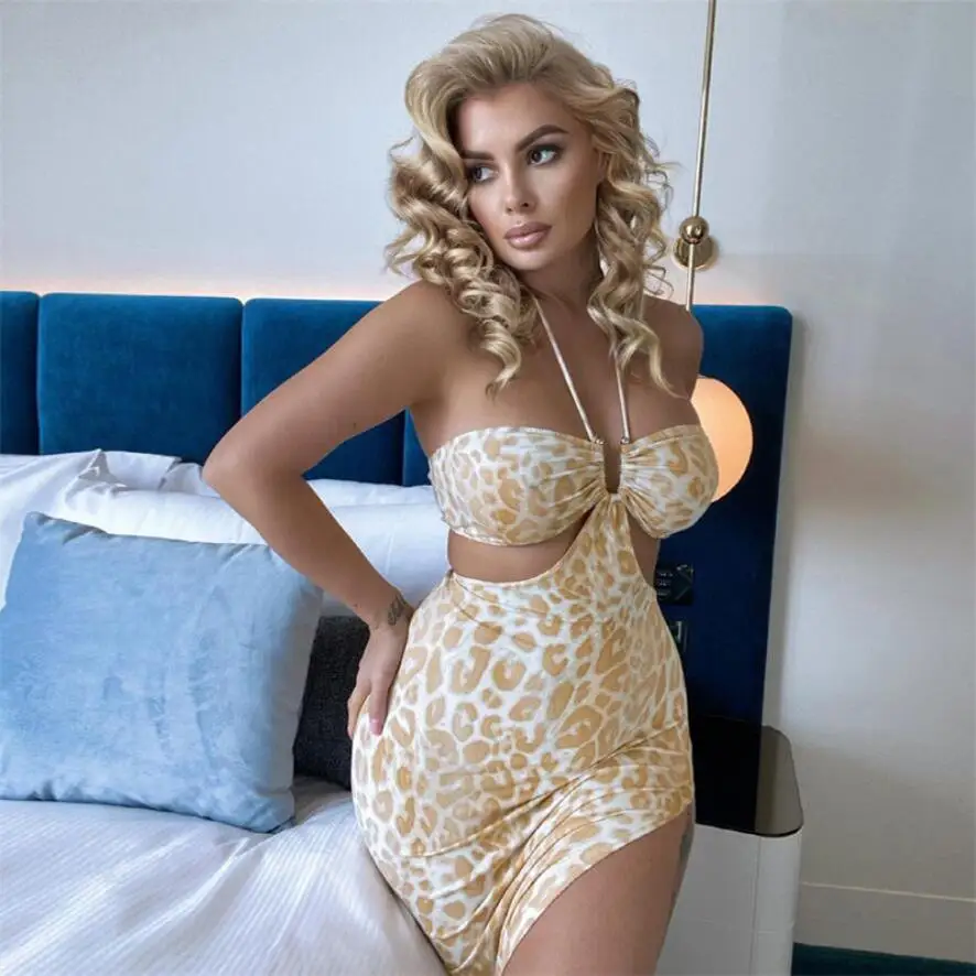 2021 Halter Print Women's Dress Summer Women Bodycon Long Midi Dresses Side Split Party Club Wear Clothes
2021 Halter Print Women's Dress Summer Women Bodycon Long Midi Dresses Side Split Party Club Wear Clothes