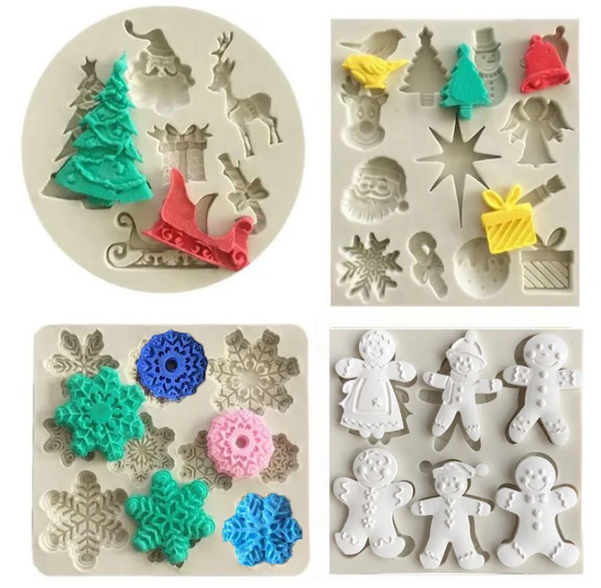 Christmas series silicone mold fondant cake decoration chocolate mold soft clay epoxy plaster car decoration modeling tool
Christmas series silicone mold fondant cake decoration chocolate mold soft clay epoxy plaster car decoration modeling tool