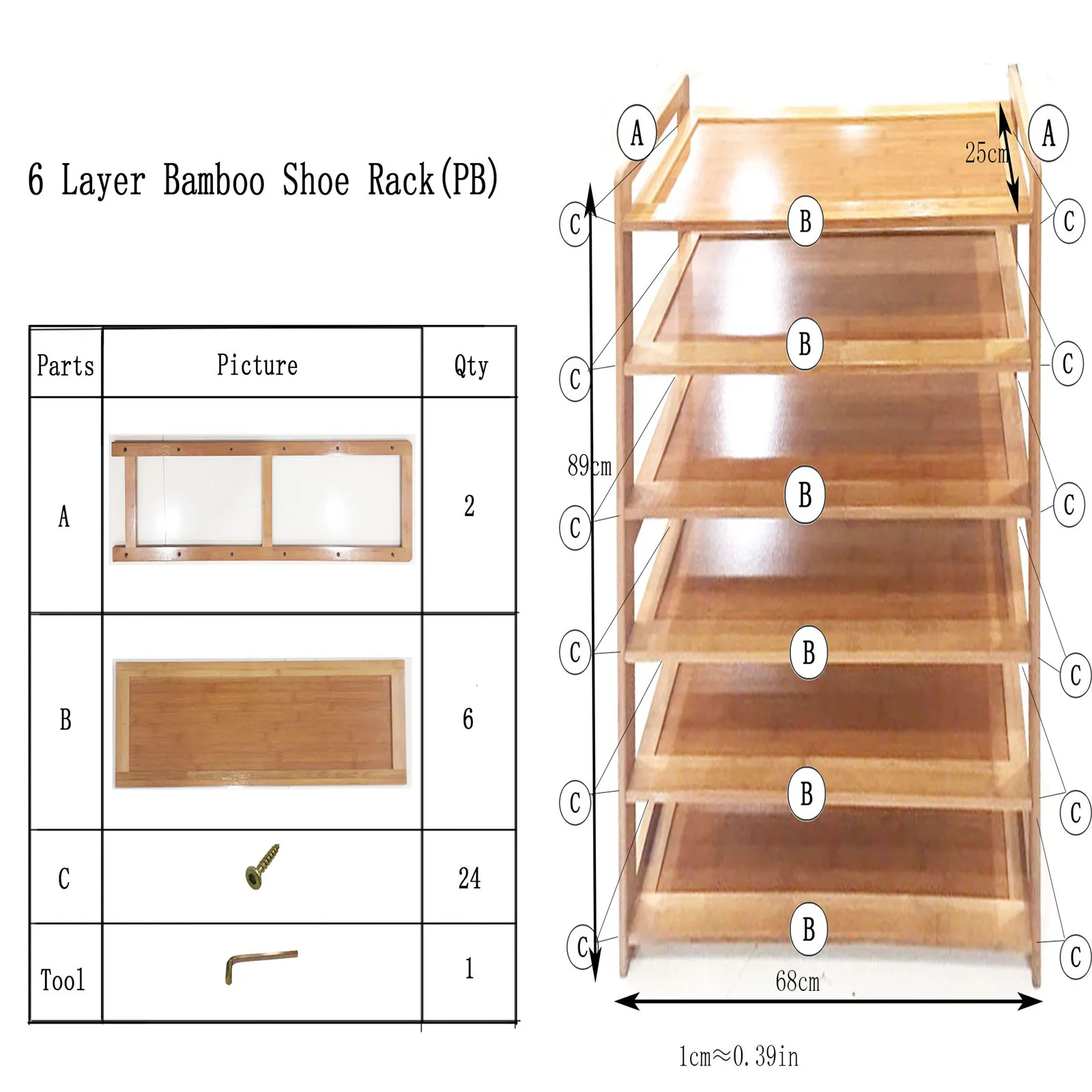 6-Layer Rectangle Concise Bamboo Shoe Storage Rack Closet Cabinet Space-Saving Organizer Shelf Stand Holder Home Dorm Door Wood
6-Layer Rectangle Concise Bamboo Shoe Storage Rack Closet Cabinet Space-Saving Organizer Shelf Stand Holder Home Dorm Door Wood