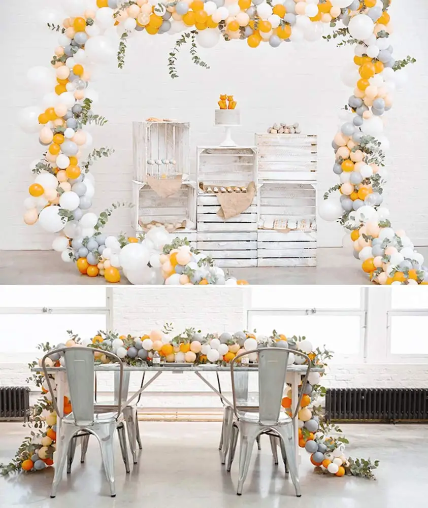 100pcs/pack Matte Balloons 12/10 Inch Gray Orange White Helium Balloon Wedding Anniversaire Birthday Party Decorations Supplies
100pcs/pack Matte Balloons 12/10 Inch Gray Orange White Helium Balloon Wedding Anniversaire Birthday Party Decorations Supplies