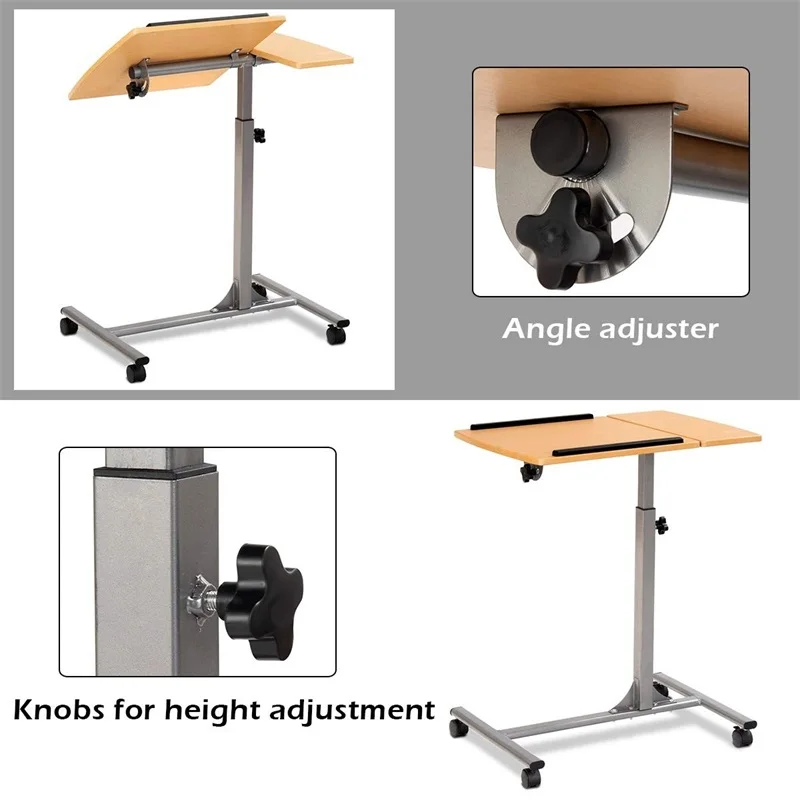 Adjustable Laptop Desk with Stand Holder and Wheels Office Computer Desks HW58798
Adjustable Laptop Desk with Stand Holder and Wheels Office Computer Desks HW58798