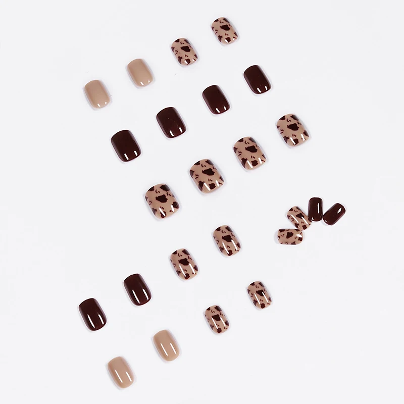 24pcs Brown Coffee Leopard Wear Short Paragraph Fashion Manicure Patch False Nails Save Time Wearable Nail Patch CIN6 899
24pcs Brown Coffee Leopard Wear Short Paragraph Fashion Manicure Patch False Nails Save Time Wearable Nail Patch CIN6 899