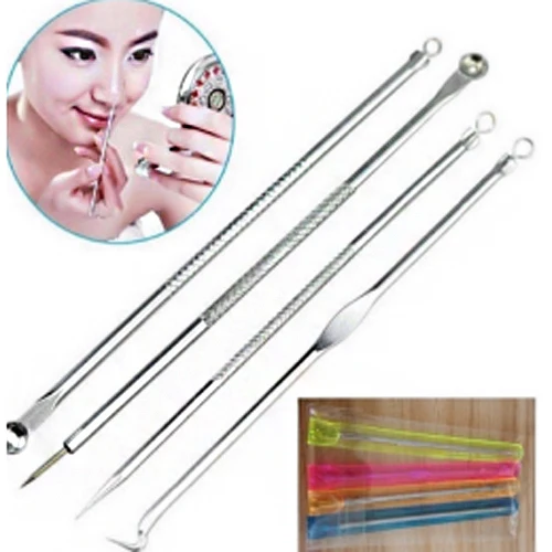 4Pcs New Nobby Pimple Acne Remover Blemish Comedone Extractor Needles Tool Set
4Pcs New Nobby Pimple Acne Remover Blemish Comedone Extractor Needles Tool Set