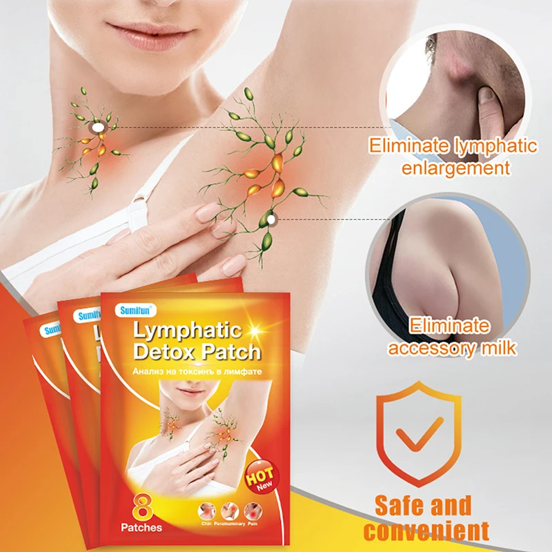 Chinese Herbal Lymphatic Detox Patches Underarm Neck Anti-Swelling Plaster
Chinese Herbal Lymphatic Detox Patches Underarm Neck Anti-Swelling Plaster