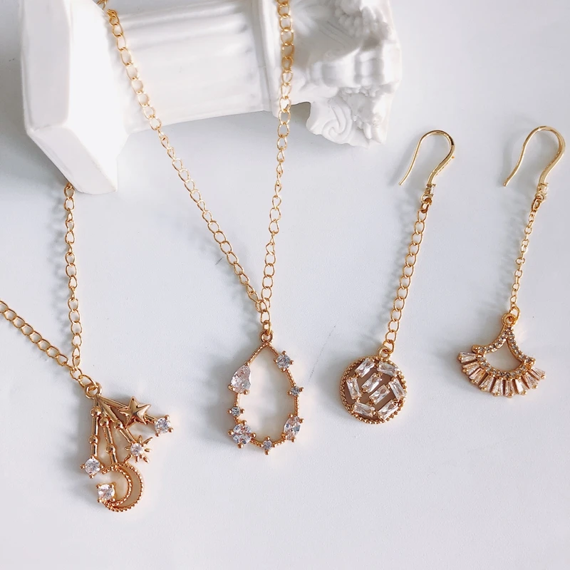 DIY jewelry accessories exquisite all-match alloy inlaid zircon pendant jewelry accessories materials
DIY jewelry accessories exquisite all-match alloy inlaid zircon pendant jewelry accessories materials