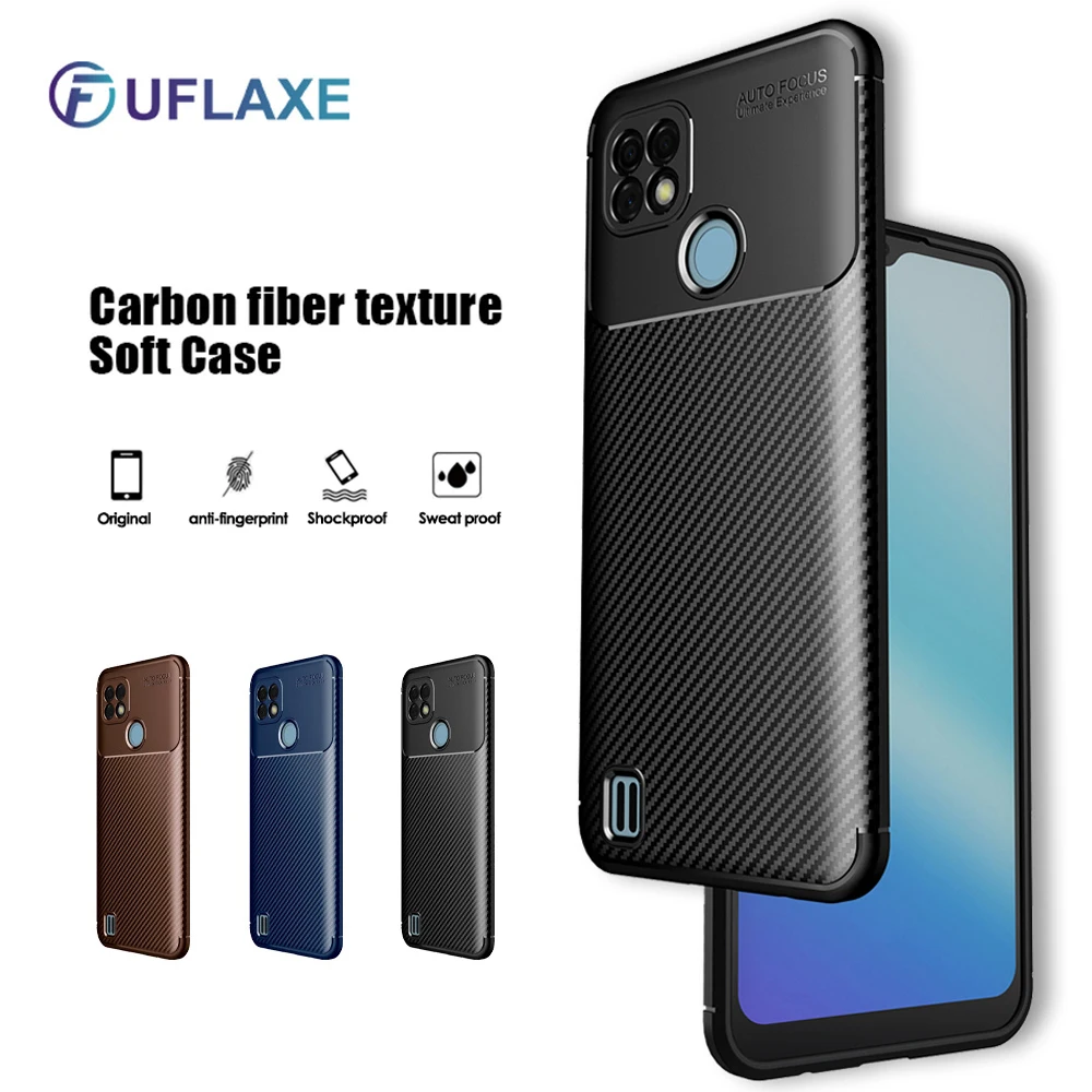 UFlaxe Soft Silicone Case for Realme C21 C25 C20 C17 C15 C12 C11 C3 Carbon Fiber Texture Ultra-thin Shockproof Cover
UFlaxe Soft Silicone Case for Realme C21 C25 C20 C17 C15 C12 C11 C3 Carbon Fiber Texture Ultra-thin Shockproof Cover