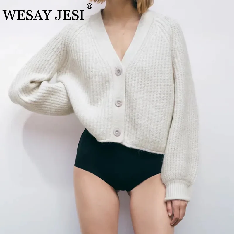 WESAY JESI Women's Sweater Long Sleeve Solid Oversize Knit Cardigan Casual Loose Sweater Single Breasted Knitted All-match Coats
WESAY JESI Women's Sweater Long Sleeve Solid Oversize Knit Cardigan Casual Loose Sweater Single Breasted Knitted All-match Coats