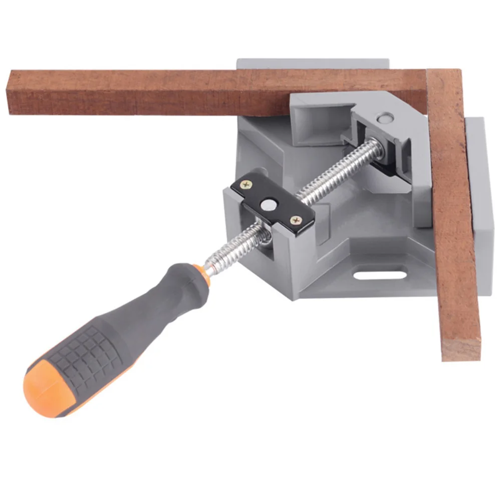 Single Handle 90 Degree Angle Clamp Aluminum Alloy Corner Vise for Woodwork Photo Frame Fish Tank (Grey)
Single Handle 90 Degree Angle Clamp Aluminum Alloy Corner Vise for Woodwork Photo Frame Fish Tank (Grey)