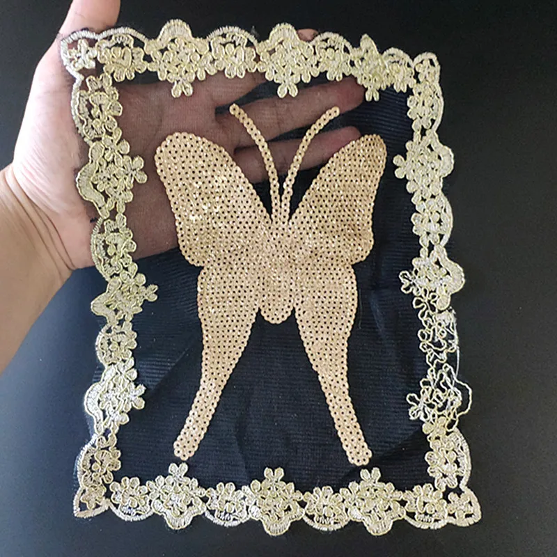Les papillons Sew On Patches For Clothing Sequins Large Biker Badge Embroidery Sequined Patch Clothes Stickers Strange things
Les papillons Sew On Patches For Clothing Sequins Large Biker Badge Embroidery Sequined Patch Clothes Stickers Strange things