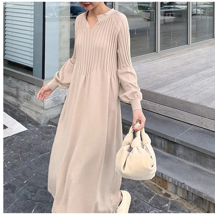 Dress Women Knitted Elegant Casual Long Sleeve Vintage Office Sweater Dress Female 2020 Winter Japan Dress Korean Outerwear
Dress Women Knitted Elegant Casual Long Sleeve Vintage Office Sweater Dress Female 2020 Winter Japan Dress Korean Outerwear