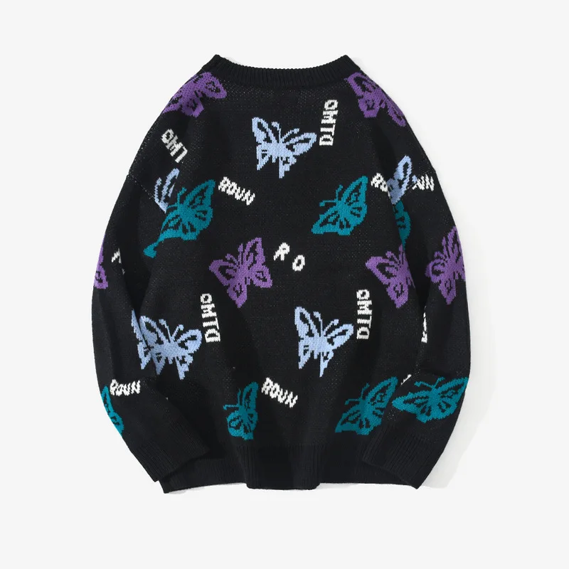 Butterfly Printed Knitted Pullover Jumper Sweaters Streetwear 2020 Winter Hip Hop Casual Loose O-neck Knitwear Sweater WY222
Butterfly Printed Knitted Pullover Jumper Sweaters Streetwear 2020 Winter Hip Hop Casual Loose O-neck Knitwear Sweater WY222
