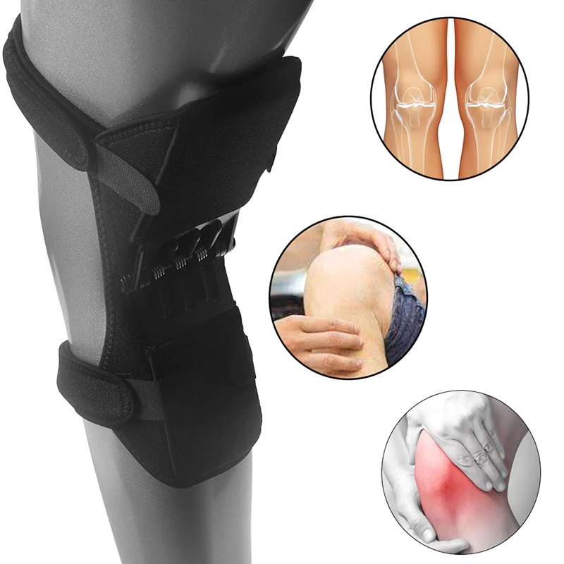 

1Pair Patella Booster Spring Knee Brace Support for Mountaineering Squat Hiking Sports EDF88