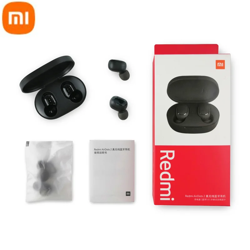 Xiaomi Redmi AirDots 2 Wireless BT 5.0 Charging Earphone In-Ear stereo bass Earphones Ture Wireless Earbuds AI Control 
Xiaomi Redmi AirDots 2 Wireless BT 5.0 Charging Earphone In-Ear stereo bass Earphones Ture Wireless Earbuds AI Control