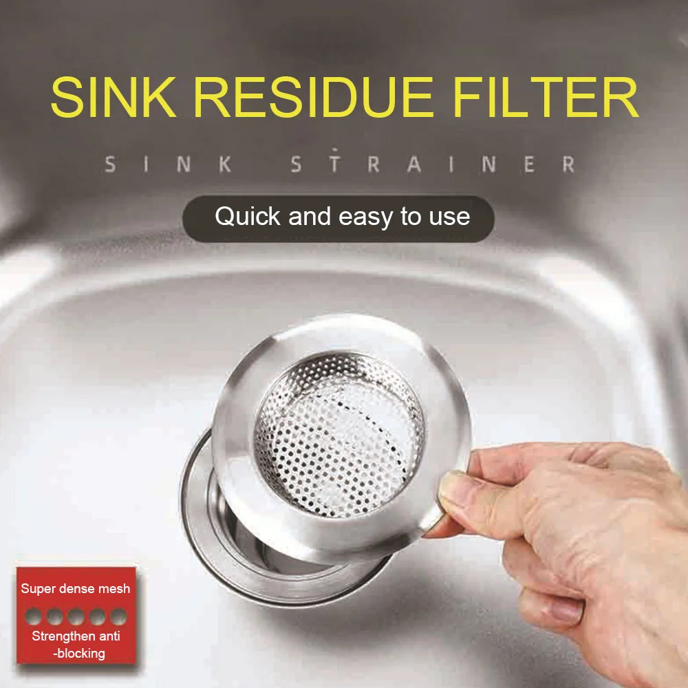 3pcs/set Restaurant Shower Drain Cover Kitchen Sink Strainer Basket Food Residue Catcher Stainless Steel Rustproof Practical
3pcs/set Restaurant Shower Drain Cover Kitchen Sink Strainer Basket Food Residue Catcher Stainless Steel Rustproof Practical