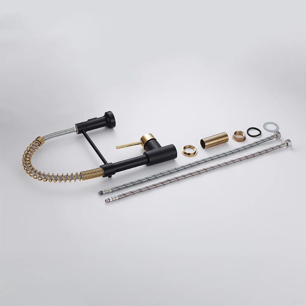 Kitchen Faucets Brush Brass Faucets for Kitchen Sink Pull Out Spring Spout Mixer Tap Crane grifo cocina robinet torneira CF-1166
Kitchen Faucets Brush Brass Faucets for Kitchen Sink Pull Out Spring Spout Mixer Tap Crane grifo cocina robinet torneira CF-1166