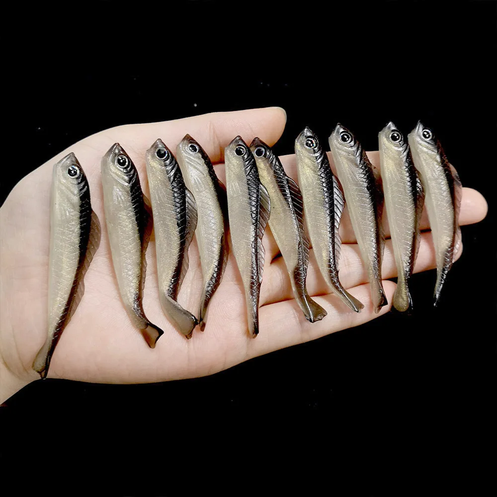 HENGJIA 10pcs 65mm 2.7g Soft Lures Swimbait Silicone Bait Fishing Lure Minnow Worms Wobblers Artificial Bait Bass Tackle
HENGJIA 10pcs 65mm 2.7g Soft Lures Swimbait Silicone Bait Fishing Lure Minnow Worms Wobblers Artificial Bait Bass Tackle
