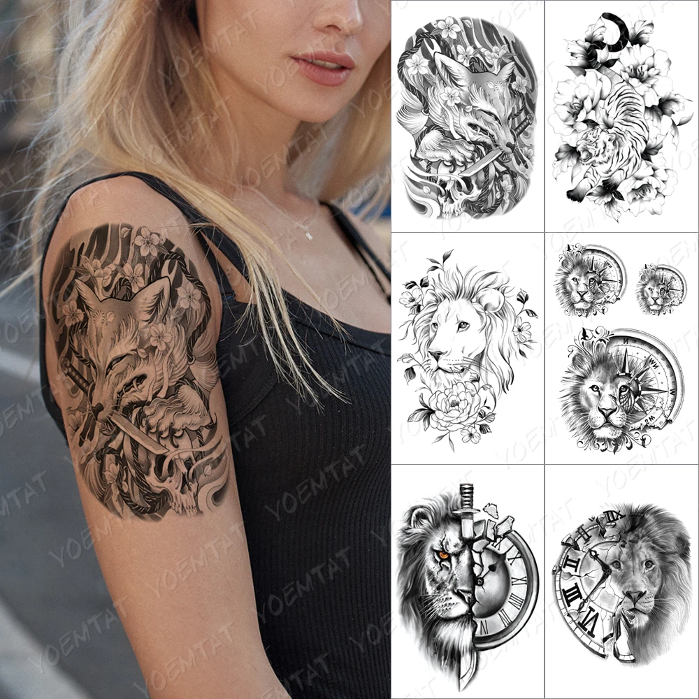Japanese Style Fox Monster Temporary Tattoo Sticker For Men Women Flowers Rose Waterproof Fake Henna Animal Body Art Tatoo
Japanese Style Fox Monster Temporary Tattoo Sticker For Men Women Flowers Rose Waterproof Fake Henna Animal Body Art Tatoo