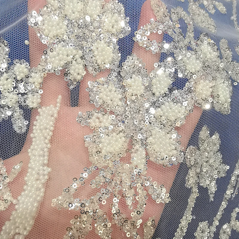 Luxury Quality African Wedding Tulle French Sequin Floral White Beaded Bridal Lace Fabric for Sewing Party Dress Swiss Dry Voile
Luxury Quality African Wedding Tulle French Sequin Floral White Beaded Bridal Lace Fabric for Sewing Party Dress Swiss Dry Voile