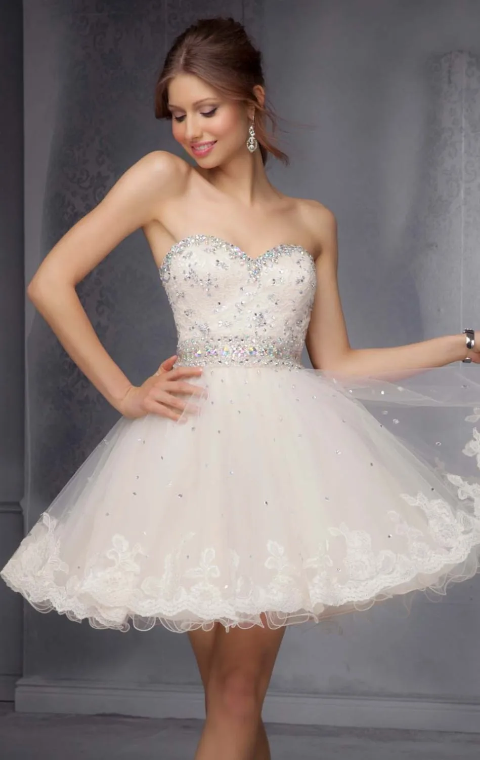Charming Ball Above Knee Sweetheart Beaded Lace Attractive Homecoming Graduation gown 2018 Free Shipping bridesmaid dresses
Charming Ball Above Knee Sweetheart Beaded Lace Attractive Homecoming Graduation gown 2018 Free Shipping bridesmaid dresses