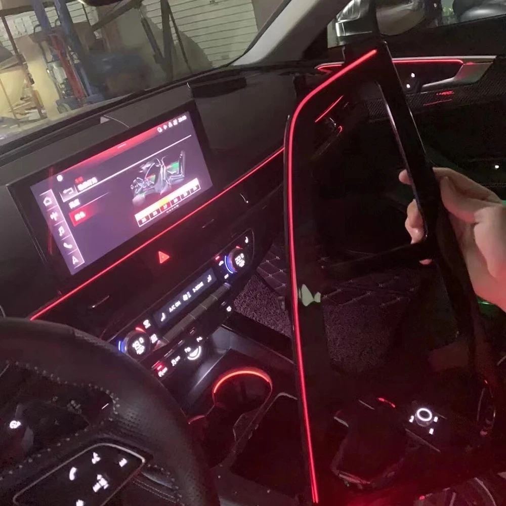 LHD For Audi A4 B9 S4 S5 2020-20 Central Control Multi-color Ambient Light Central Control Piano Paint Black Frame Ambient Light 
LHD For Audi A4 B9 S4 S5 2020-20 Central Control Multi-color Ambient Light Central Control Piano Paint Black Frame Ambient Light