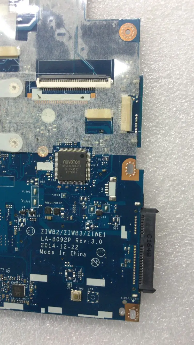 KEFU ZIWB2/ZIWB3/ZIWE1 LA-B092P Motherboard For Lenovo B50-80 N50-80 Notebook Motherboard CPU I3 5005U/5010 DDR3 100% Test Work
KEFU ZIWB2/ZIWB3/ZIWE1 LA-B092P Motherboard For Lenovo B50-80 N50-80 Notebook Motherboard CPU I3 5005U/5010 DDR3 100% Test Work