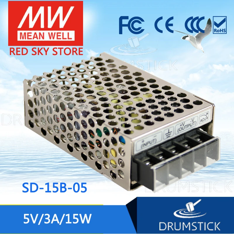 Meanwell SD 15B 5 5V 3A meanwell 15 15W Один выход Converter конвертер|Инверторы и конвертеры| |