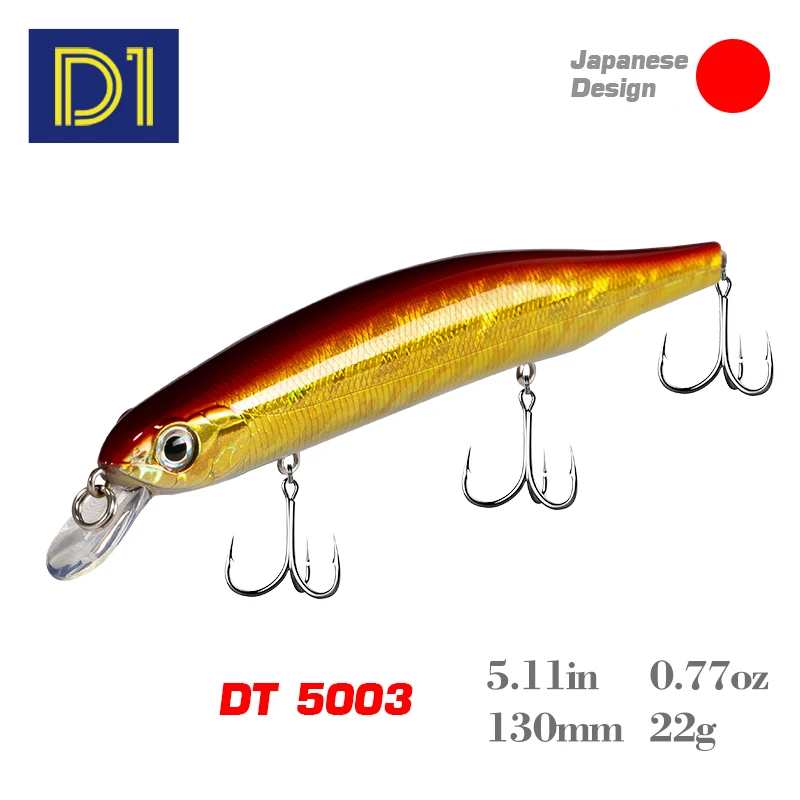 D1 minnow fishing lure jerkbait suspending 130mm/22g wobbler hard lure Japan high quality Diving tackle for pike
D1 minnow fishing lure jerkbait suspending 130mm/22g wobbler hard lure Japan high quality Diving tackle for pike