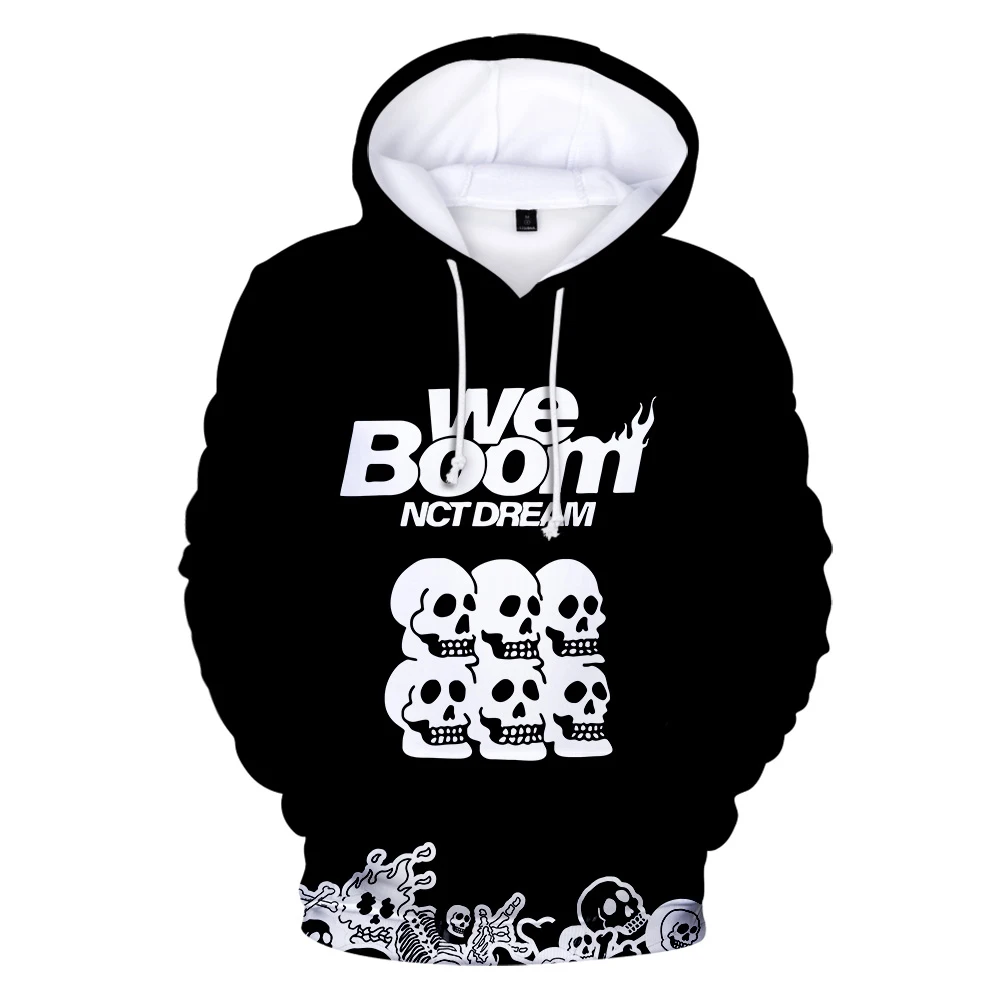Новинка 2019 свитшот с капюшоном и 3D-принтом в стиле альбома WE BOOM от KPOP NCT DREAM