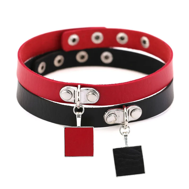 Egirl Harajuku Square Pendant Faux Leather Choker Sexy Night Club Choker Necklace for Women Girl Gothic Punk Party Jewelry Gift
Egirl Harajuku Square Pendant Faux Leather Choker Sexy Night Club Choker Necklace for Women Girl Gothic Punk Party Jewelry Gift