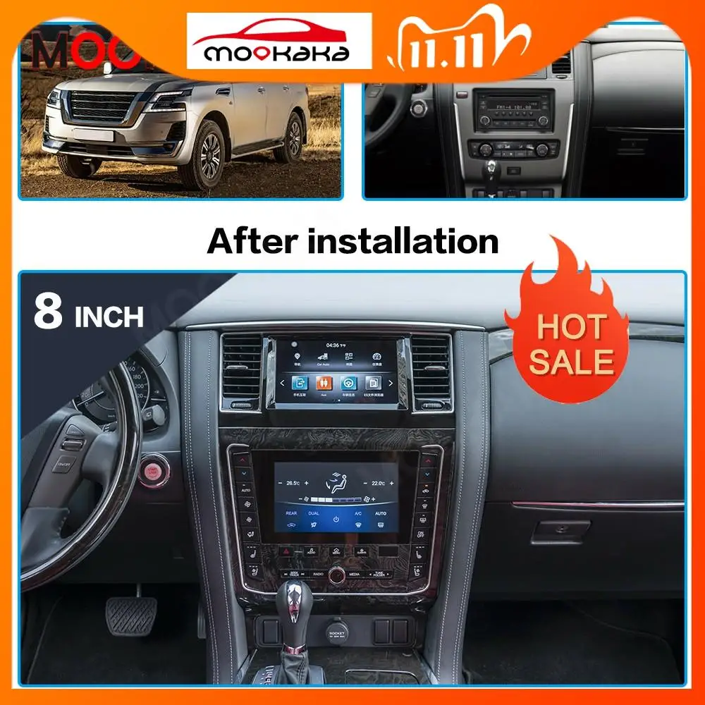 For Nissan Patrol Y62 2010 - 2020 Newest Dual Screen Android 9.0 4G+64GB Car Radio Stereo Multimedia Player Autoradio Head Unit
For Nissan Patrol Y62 2010 - 2020 Newest Dual Screen Android 9.0 4G+64GB Car Radio Stereo Multimedia Player Autoradio Head Unit