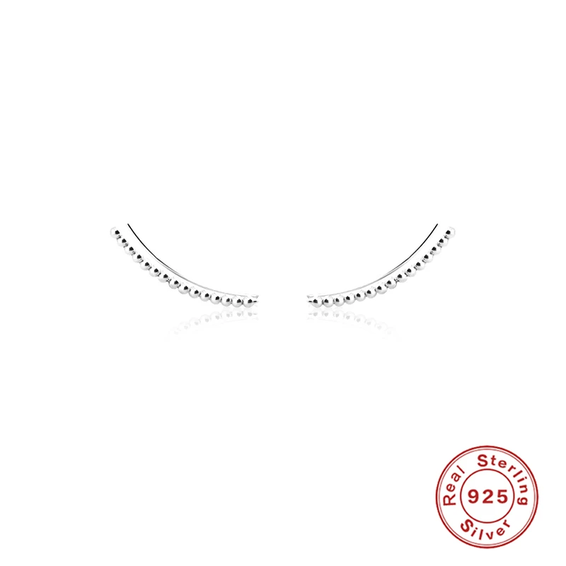 KOJ European and American 925 Sterling Silver Earrings Single Row Round Beads Stud Earrings for Gold Silver Color Fine Jewelry
KOJ European and American 925 Sterling Silver Earrings Single Row Round Beads Stud Earrings for Gold Silver Color Fine Jewelry