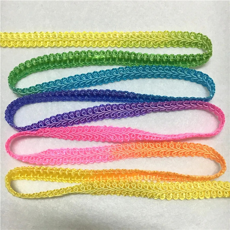 5Yards/Pack 10MM Multi Rainbow Color Thread Rayon Wave Lace Fabric Sewing Trim DIY Wedding Craft Centipede Braided Ribbon Lace
5Yards/Pack 10MM Multi Rainbow Color Thread Rayon Wave Lace Fabric Sewing Trim DIY Wedding Craft Centipede Braided Ribbon Lace
