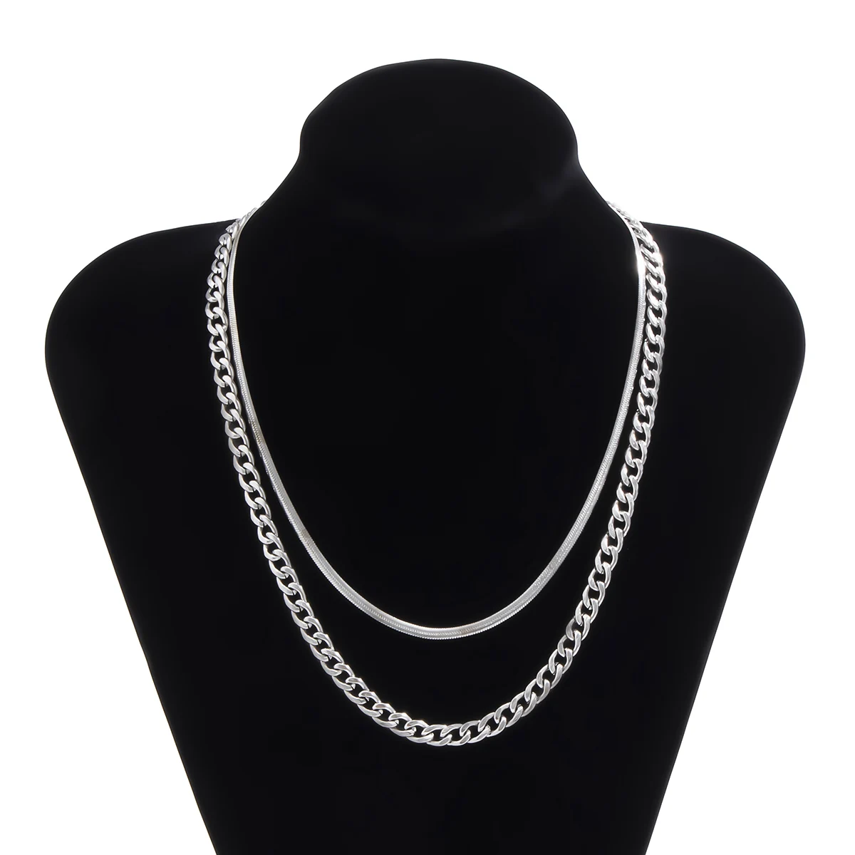 SHIXIN 2Pcs Simple Stainless Steel Chain Necklace for Women/Men Punk Hiphop Layered Choker Necklaces Chains on Neck Jewelry 2021
SHIXIN 2Pcs Simple Stainless Steel Chain Necklace for Women/Men Punk Hiphop Layered Choker Necklaces Chains on Neck Jewelry 2021