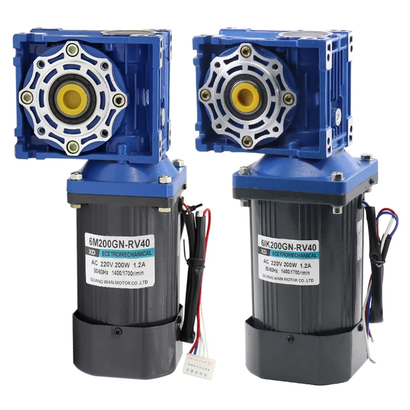 200W Worm Gear Reducer 220V AC Speed Regulating Motor Strong Moment Positive Reversal Motor Small Motor IE 2 Single-phase
200W Worm Gear Reducer 220V AC Speed Regulating Motor Strong Moment Positive Reversal Motor Small Motor IE 2 Single-phase
