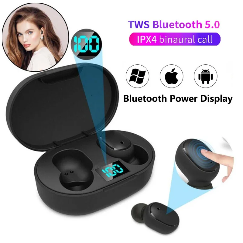 E6s TWS wireless headset with Bluetooth 5.0, built-in stereo headset, waterproof sports headset and microphone
E6s TWS wireless headset with Bluetooth 5.0, built-in stereo headset, waterproof sports headset and microphone