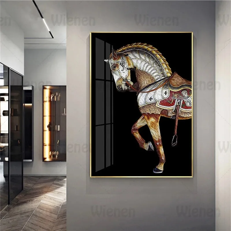 Luxury Wall Art Canvas Painting Golden Horse Warhorse Nordic Modern Poster and Print Home Decor Living Room Dining Room Corridor
Luxury Wall Art Canvas Painting Golden Horse Warhorse Nordic Modern Poster and Print Home Decor Living Room Dining Room Corridor