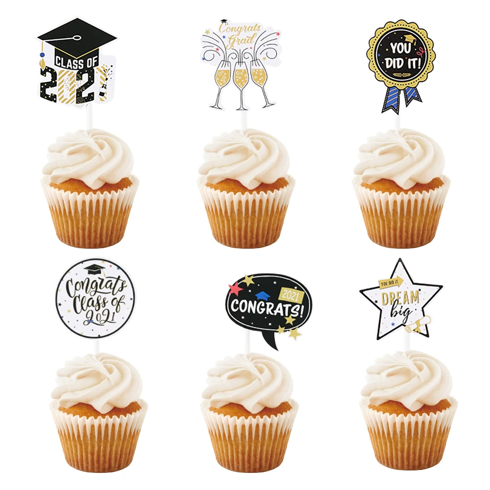 Graduation Party Cupcake Topper Decoration Bachelor Cap Congrats Grad Class of 2021 High School Grad Senior Prom Students Supply 
Graduation Party Cupcake Topper Decoration Bachelor Cap Congrats Grad Class of 2021 High School Grad Senior Prom Students Supply