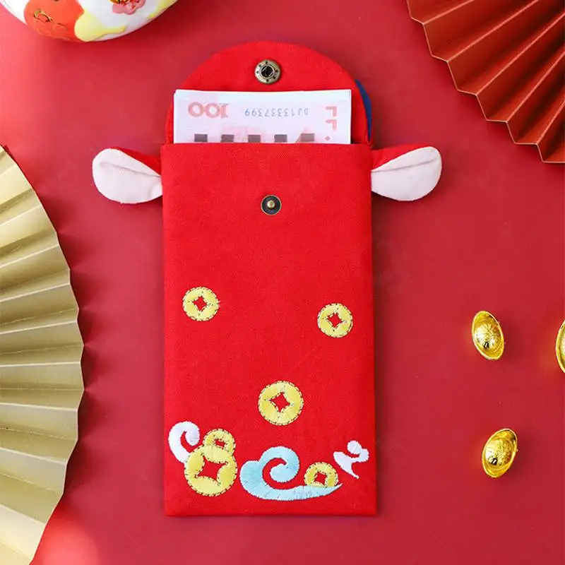 CXD-Embroidered Bull-shaped Red Envelope New Year Red Envelope Fabric Red Packet Chinese New Year Red Packet
CXD-Embroidered Bull-shaped Red Envelope New Year Red Envelope Fabric Red Packet Chinese New Year Red Packet
