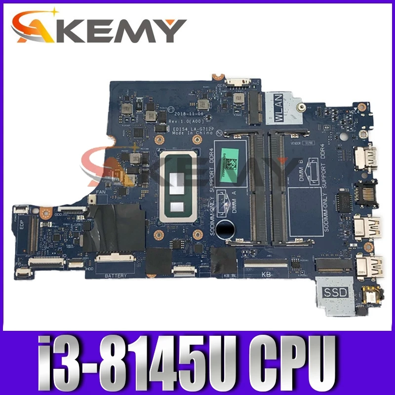 100% working for dell inspiron 15 3580 3588 motherboard 05XKH4 EDI54 LA-G712P with i3-8145u built in board tested ok
100% working for dell inspiron 15 3580 3588 motherboard 05XKH4 EDI54 LA-G712P with i3-8145u built in board tested ok