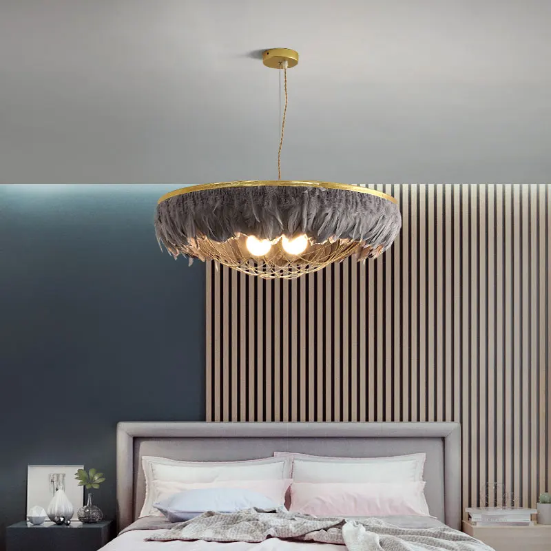 New White Color Modern Pendant Lights For Living Feather Pendant Light Creative Living Room Dining Room Study Pendant Lamps E27
New White Color Modern Pendant Lights For Living Feather Pendant Light Creative Living Room Dining Room Study Pendant Lamps E27