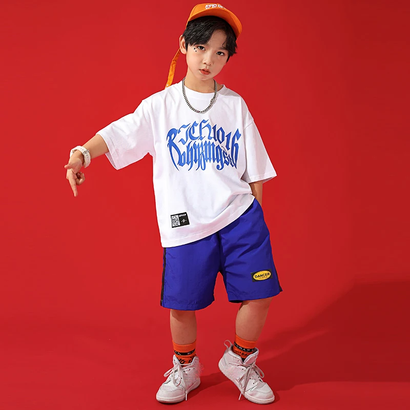 Boys Jazz Performance Costumes Summer Short Sleeved Hiphop Shorts Suit Modern Dance Hip Hop Clothes Street Dance Outfits DN8749
Boys Jazz Performance Costumes Summer Short Sleeved Hiphop Shorts Suit Modern Dance Hip Hop Clothes Street Dance Outfits DN8749