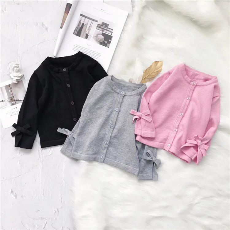 2 3 4 5 6 7 Years Toddler Girls Sweaters Spring Summer Bow Knit Cardigan for Girl Kids Clothes Casual Children Sweater 2020 New 
2 3 4 5 6 7 Years Toddler Girls Sweaters Spring Summer Bow Knit Cardigan for Girl Kids Clothes Casual Children Sweater 2020 New