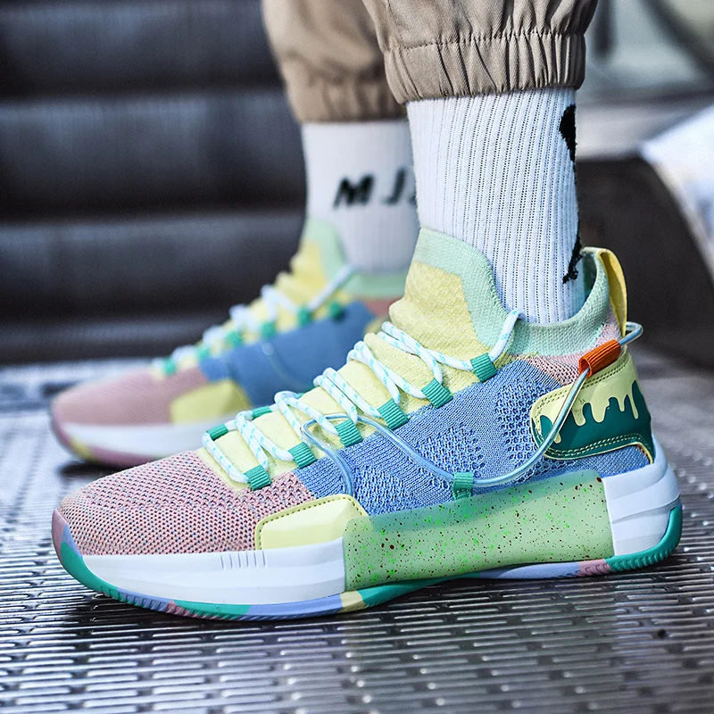 Lightweight Men's Basketball Shoes Cushioning Non-Slip Wearable Women Sports Sneakers Formotion Unisex Colorful Tenis Masculino
Lightweight Men's Basketball Shoes Cushioning Non-Slip Wearable Women Sports Sneakers Formotion Unisex Colorful Tenis Masculino