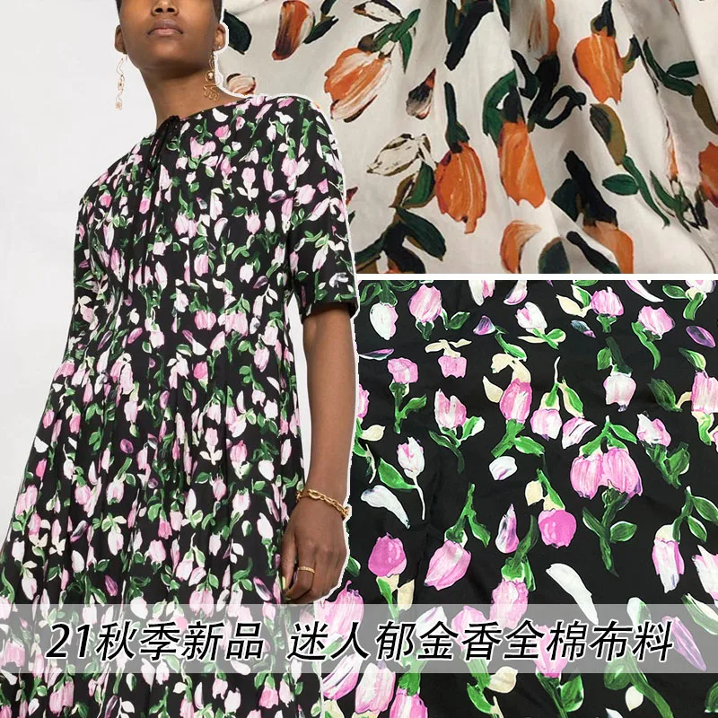 21 Осень Новые товары европейский и американский бренд цветочный Тип хлопок картина маслом граффити куркума цветочный принт одежда fa
21 Осень Новые товары европейский и американский бренд цветочный Тип хлопок картина маслом граффити куркума цветочный принт одежда fa